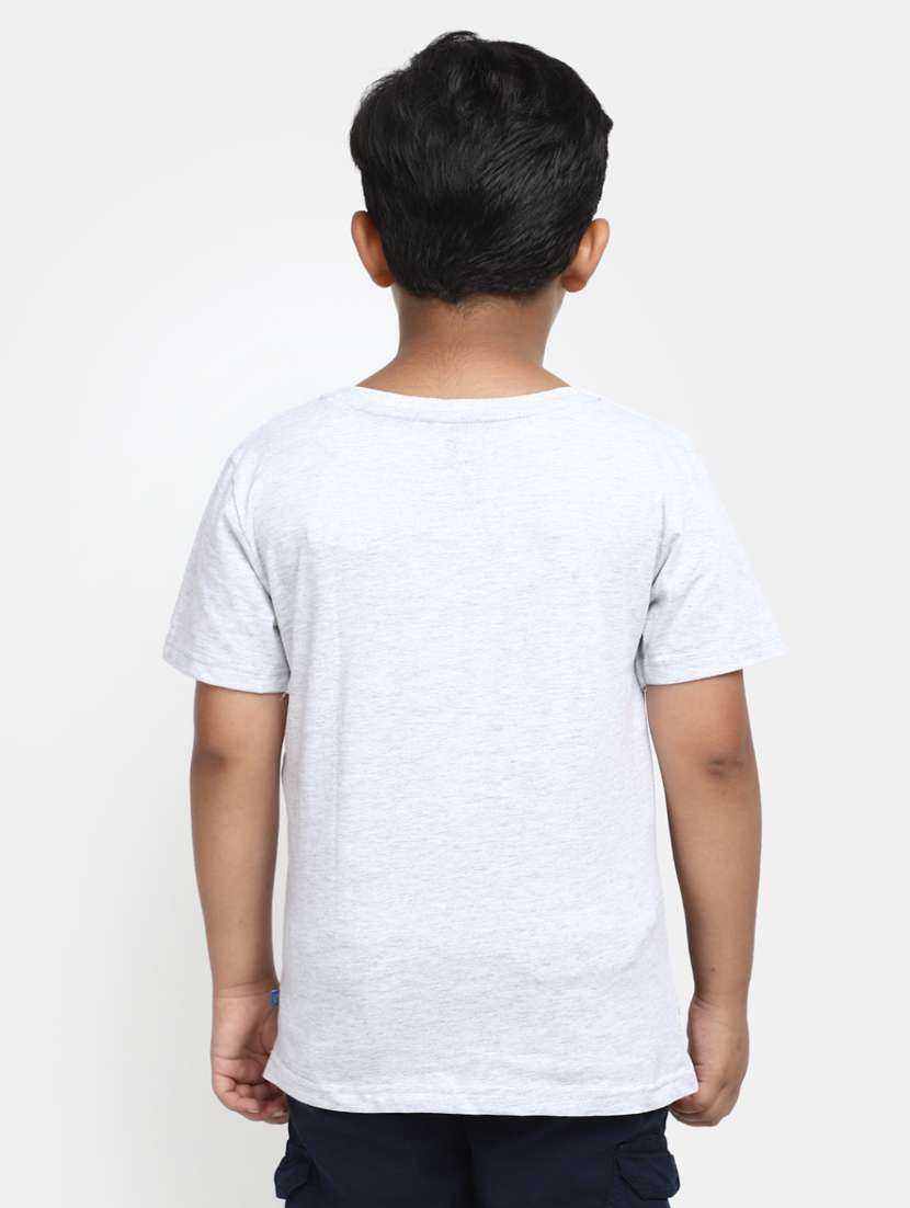 white round neck printed t-shirt - 20153333 -  Standard Image - 3