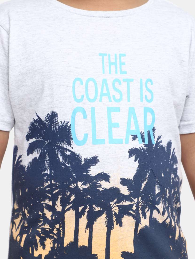 white round neck printed t-shirt - 20153333 -  Standard Image - 5