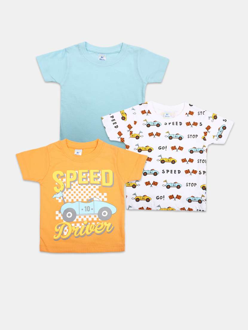 pack of 3 boys printed t-shirt 