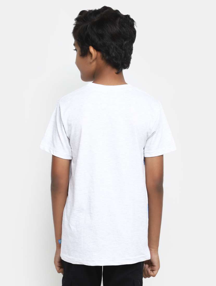 white short sleeves printed  t-shirt - 20153383 -  Standard Image - 3