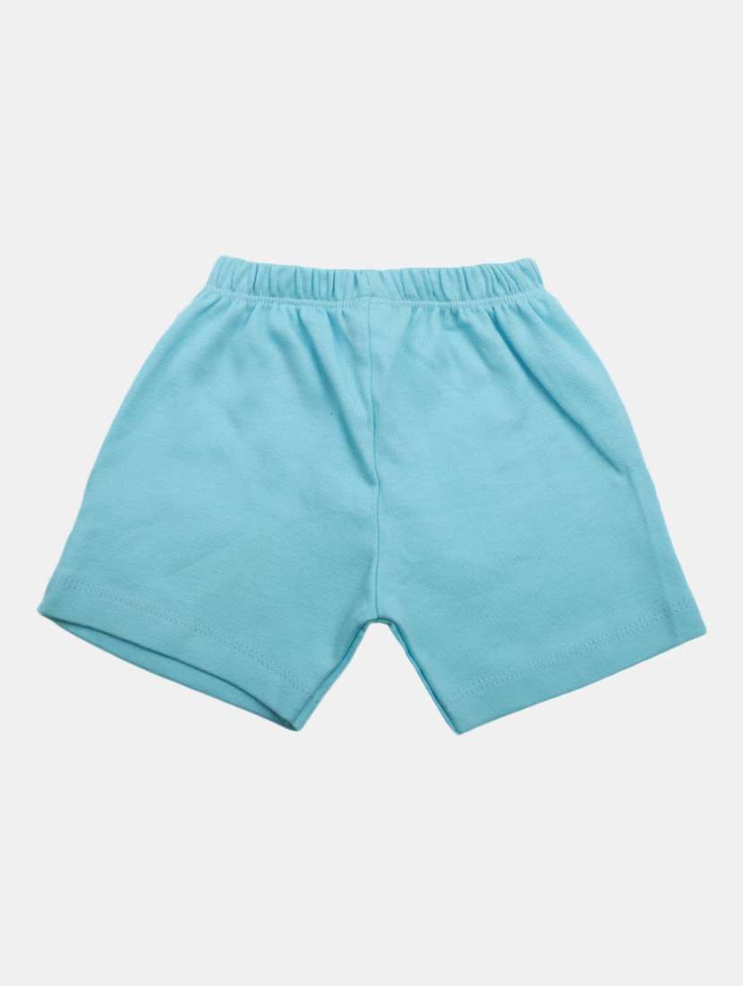 blue short sleeves printed shorts twin set - 20153456 -  Standard Image - 3