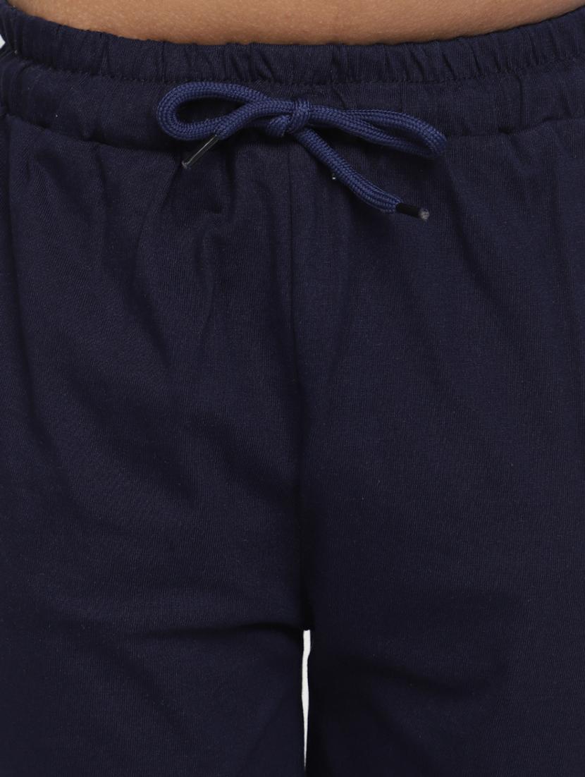 blue short sleeves printed shorts twin set - 20153490 - Standard Image - 5