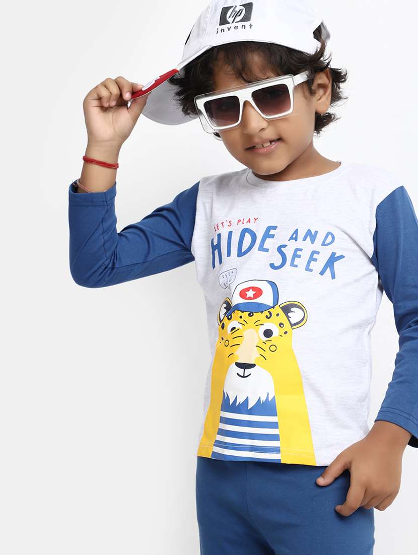 boys printed t-shirt and pajama set  - 20153502 -  Standard Image - 3