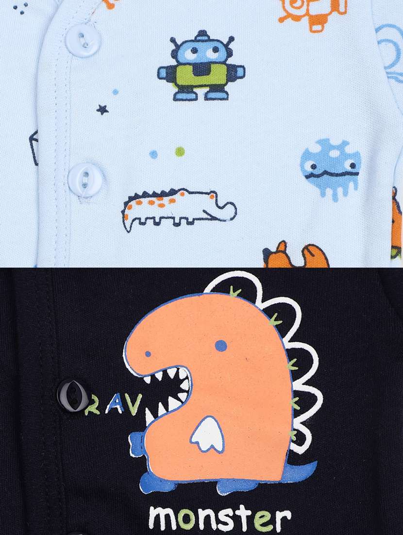 pack of 2 multi colored printed shorts twin set - 20153545 -  Standard Image - 5