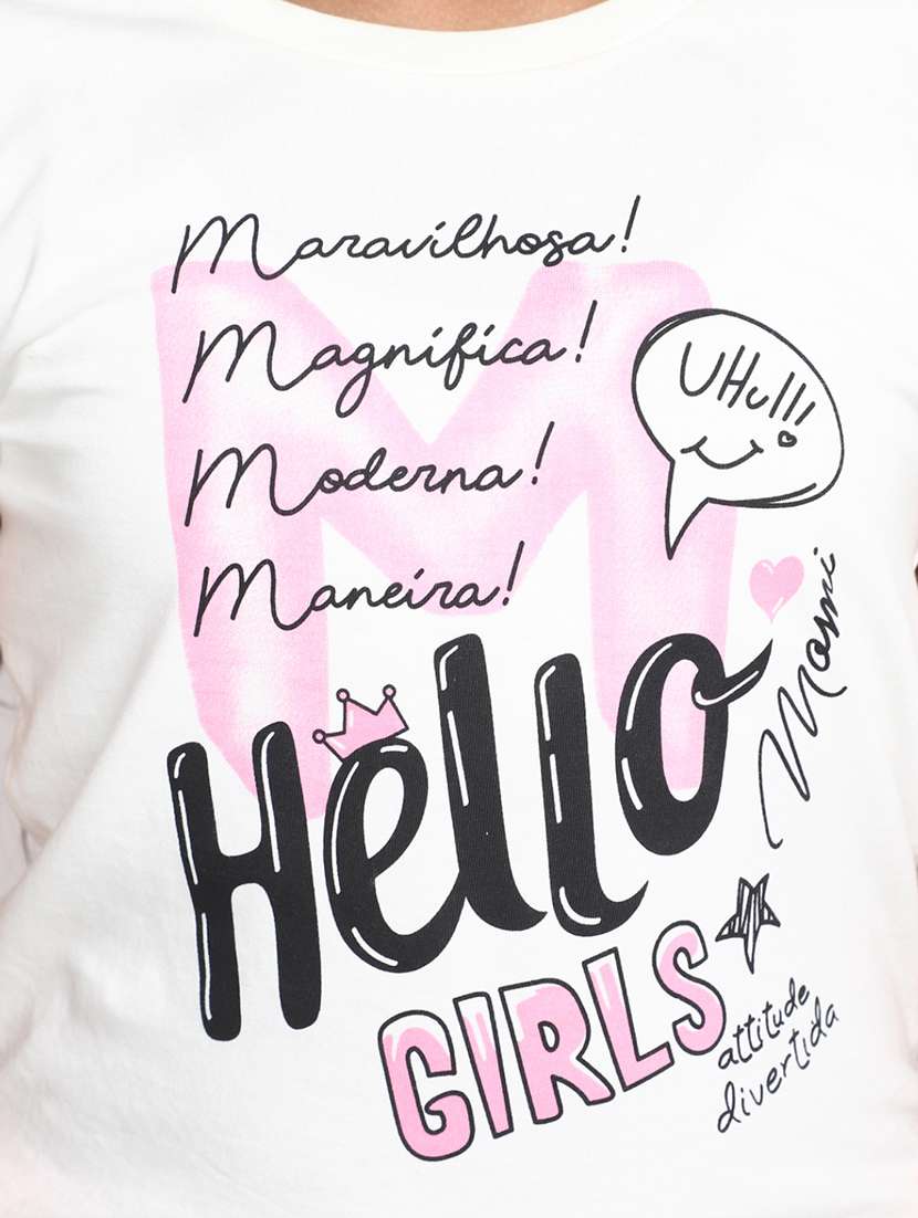 girls round neck printed regular tee - 20153682 -  Standard Image - 5