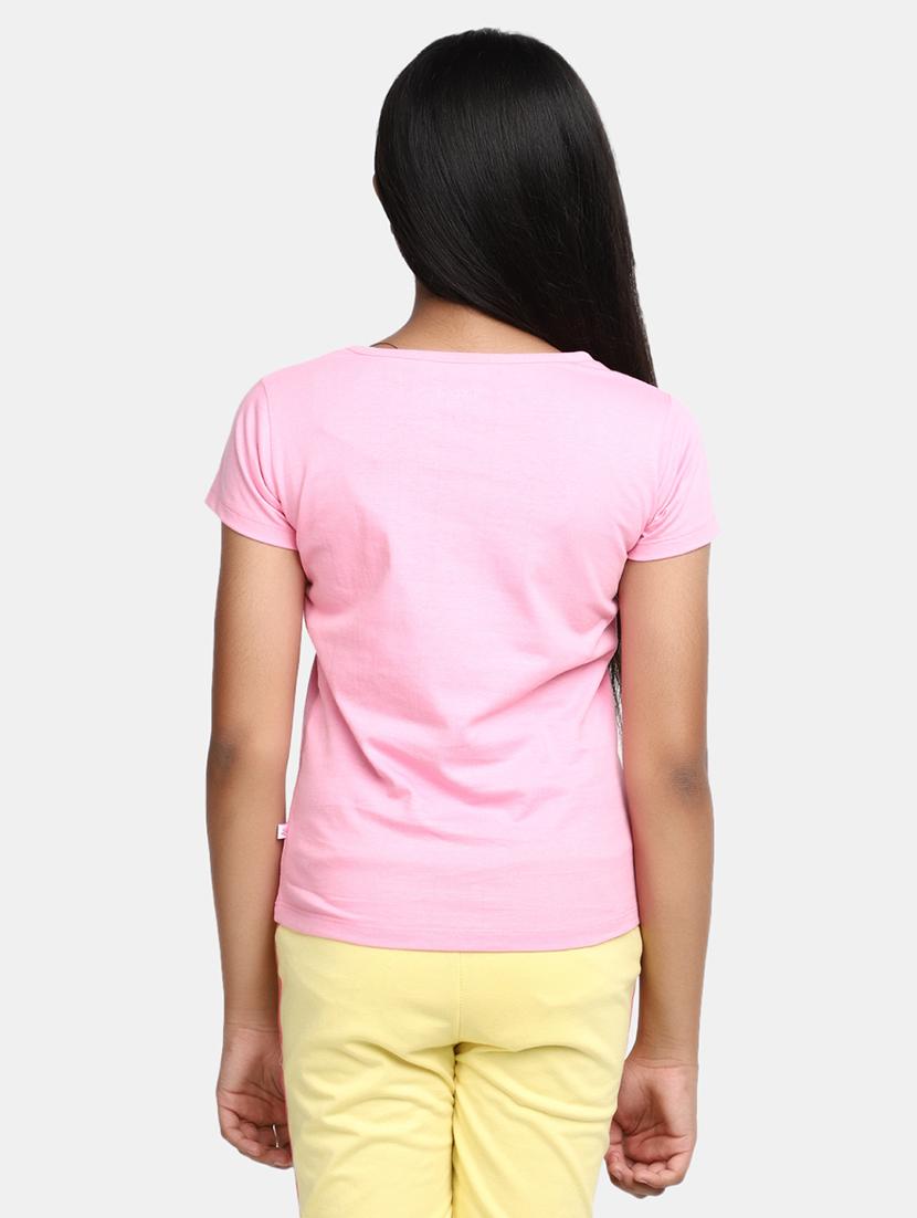 girls round neck printed regular tee - 20153720 - Standard Image - 3
