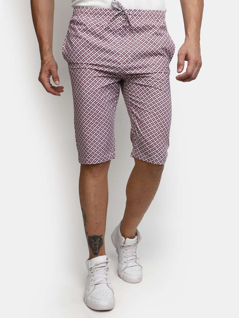 mid rise printed three - fourth