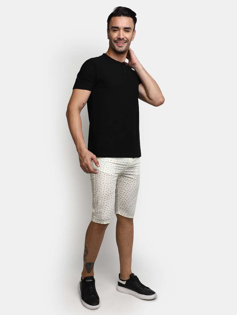 men printed mid rise three fourth - 20154300 -  Standard Image - 3