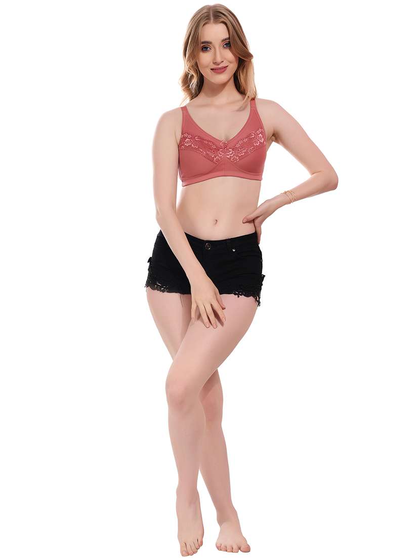 coral lycra t-shirt bra - 20154371 -  Standard Image - 3