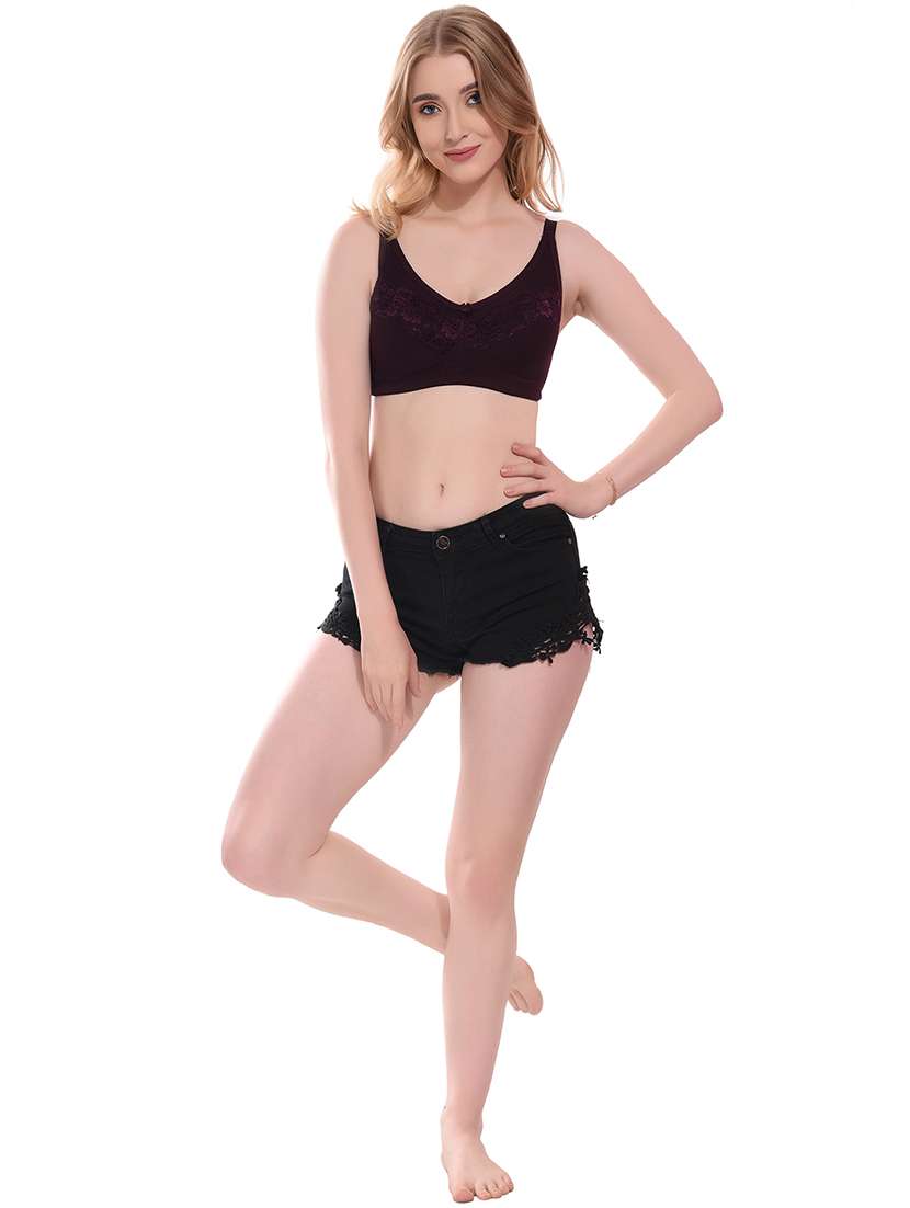 purple lycra tshirt bra - 20154373 -  Standard Image - 3