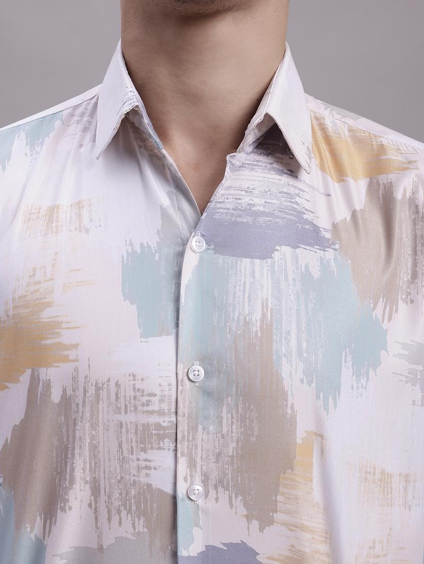 mens printed casual shirt - 20154822 - Standard Image - 5