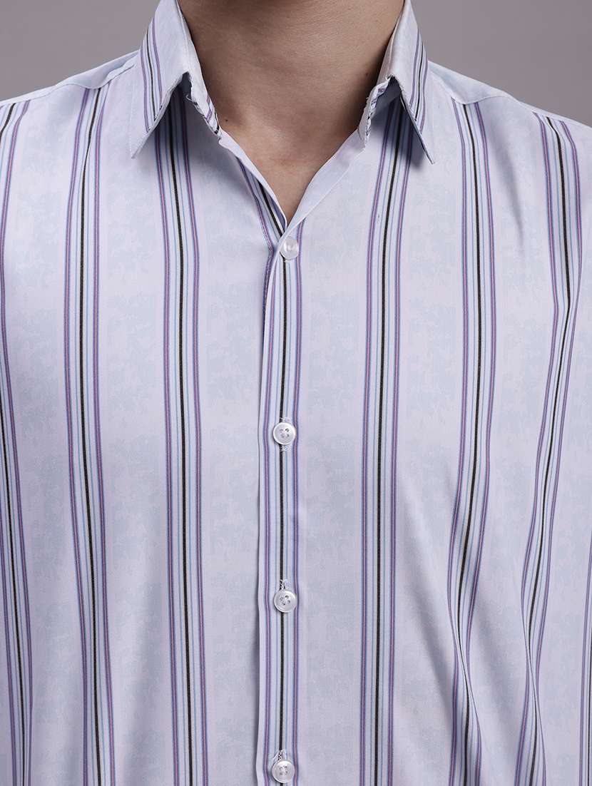mens stripes casual shirt - 20154825 -  Standard Image - 5