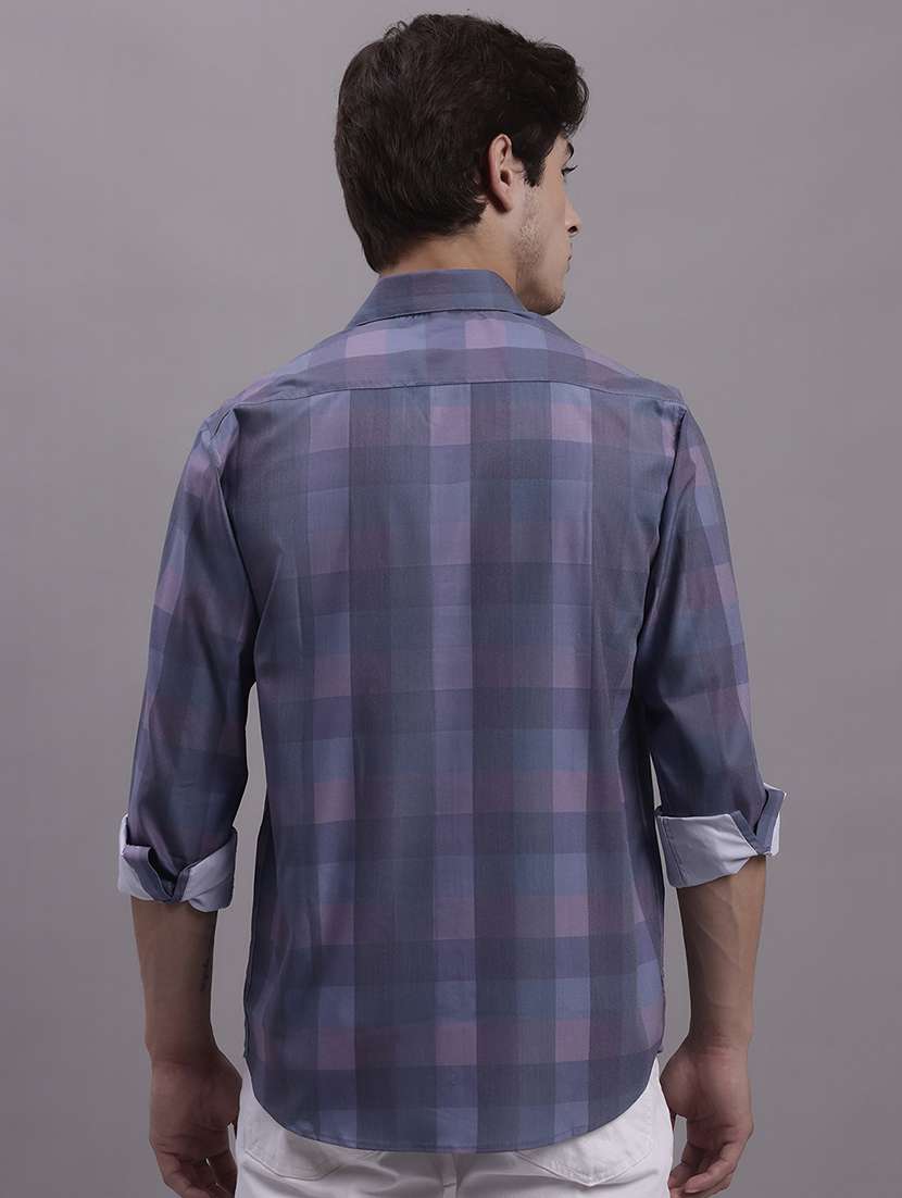 mens checks casual shirt - 20154831 -  Standard Image - 3