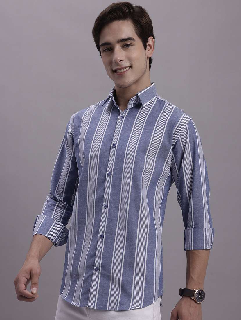 mens stripes casual shirt - 20154834 - Zoom Image - 0