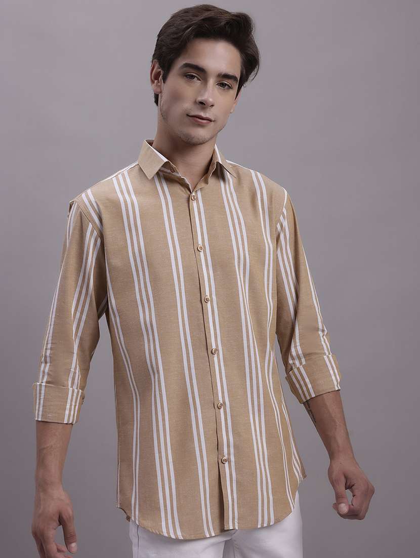 mens stripes casual shirt - 20154835 -  Zoom Image - 0