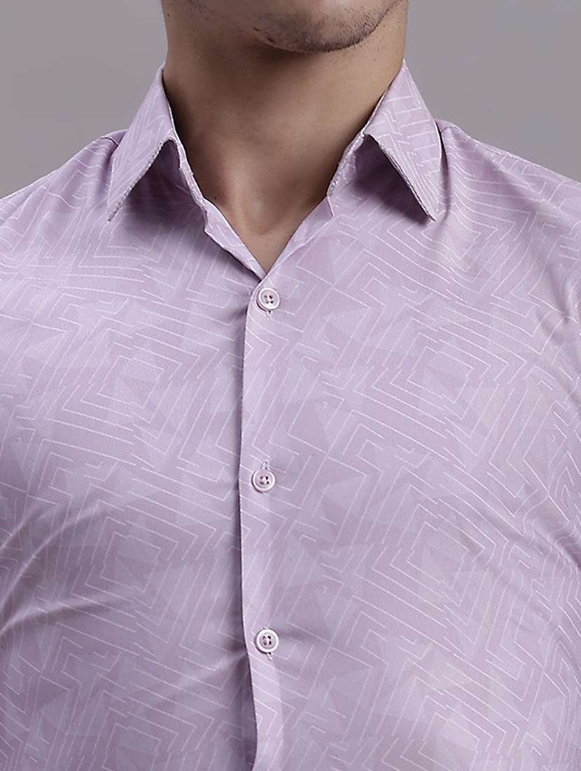 mens micro print formal shirt - 20154846 -  Standard Image - 5