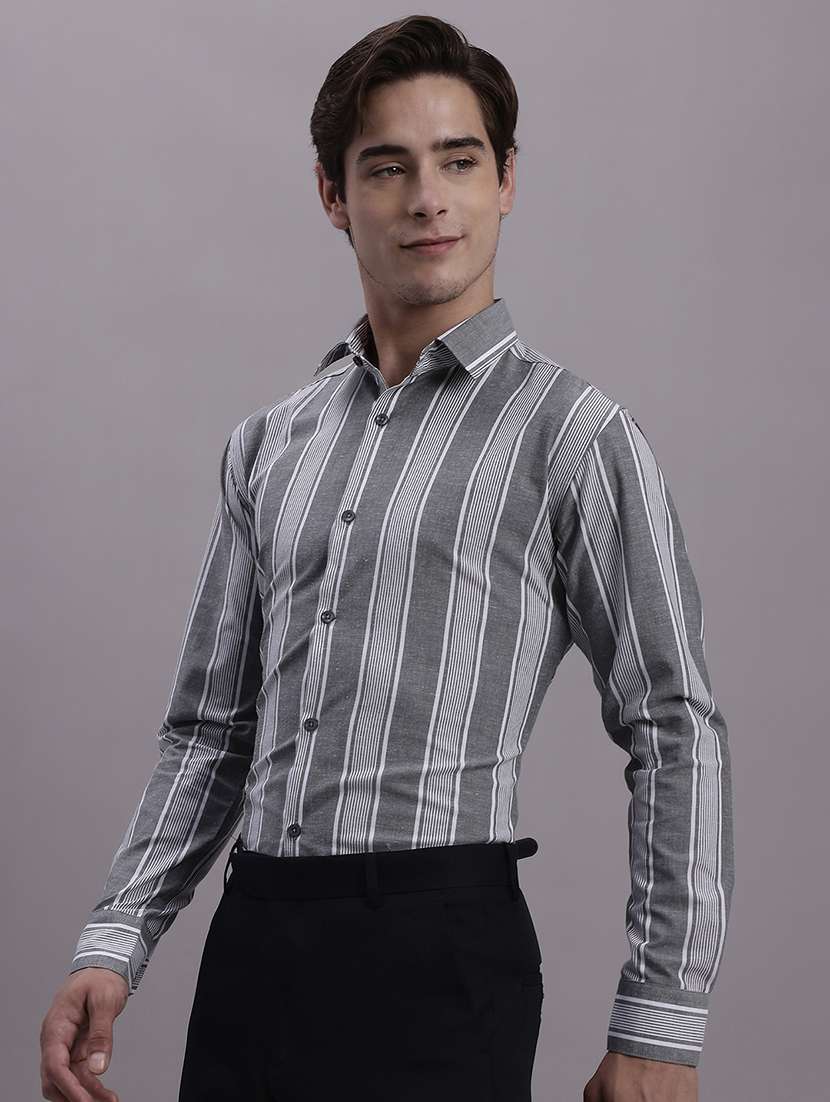 mens stripes formal shirt