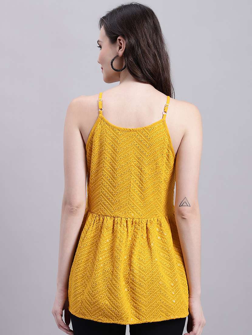 women's peplum shoulder strap top - 20154855 -  Standard Image - 3