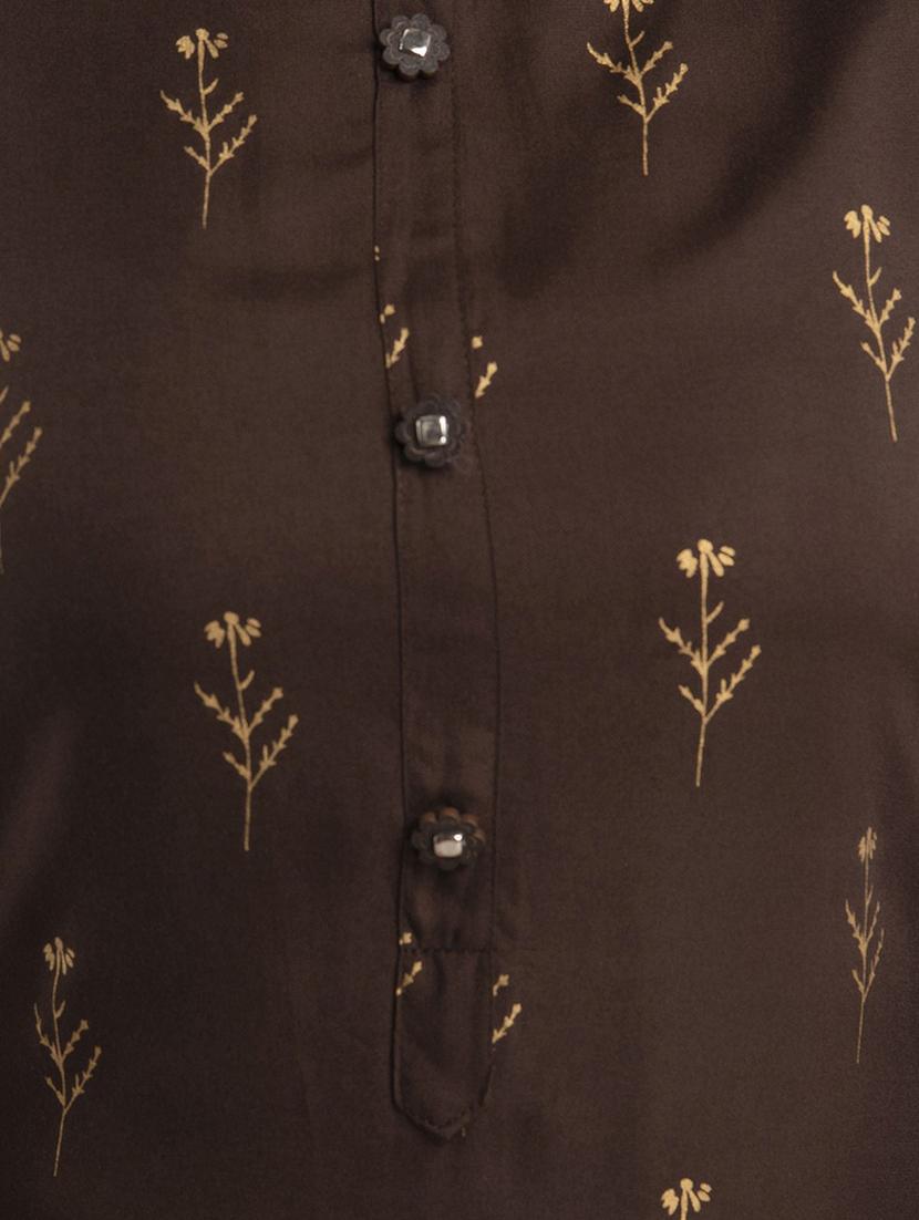 round neck printed straight kurta - 20154983 - Standard Image - 5