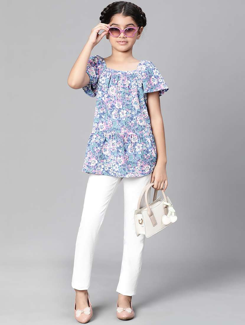 girls square neck top - 20155518 -  Standard Image - 3