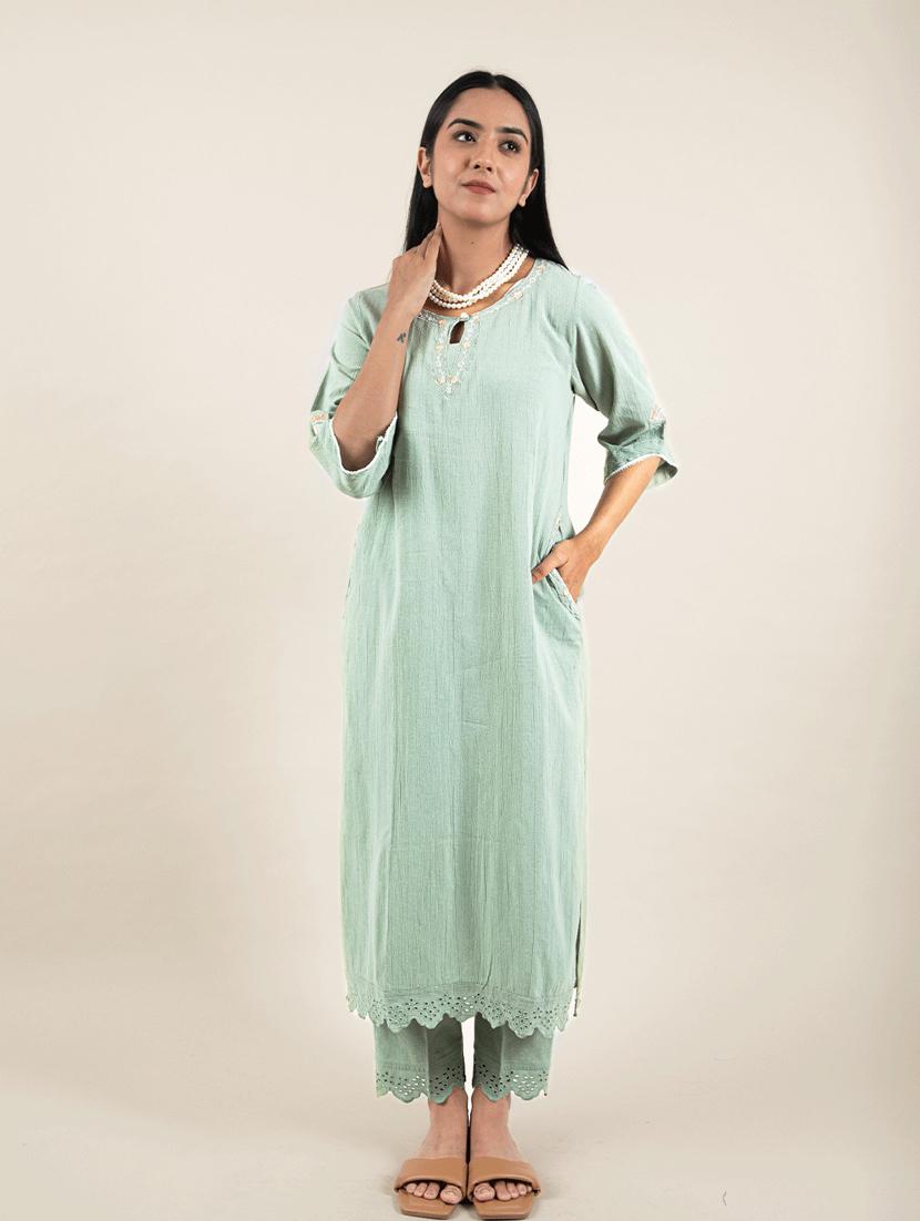 women's straight kurta - 20155535 -  Zoom Image - 0