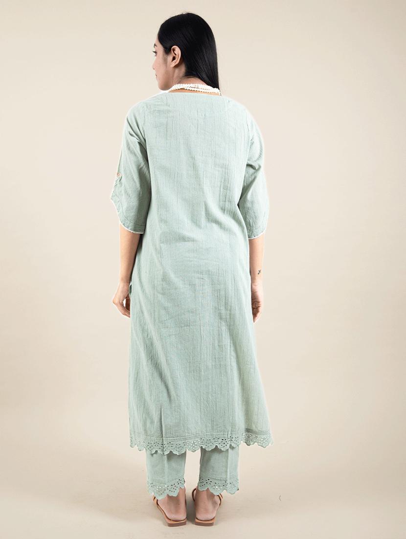 women's straight kurta - 20155535 - Standard Image - 3