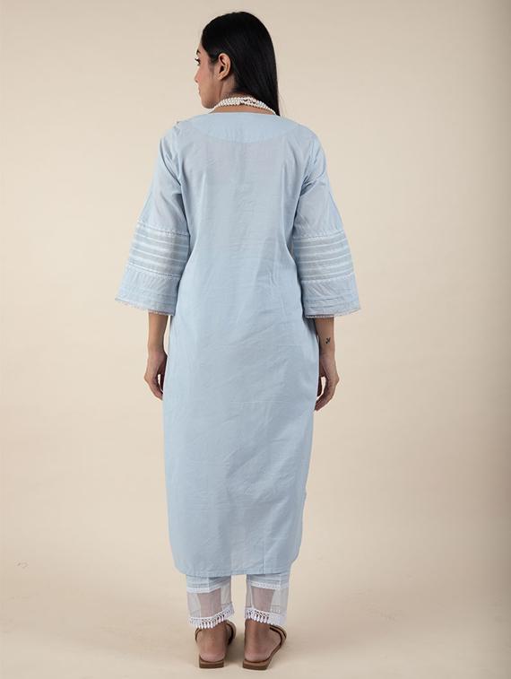 women's straight kurta - 20155543 - Standard Image - 3