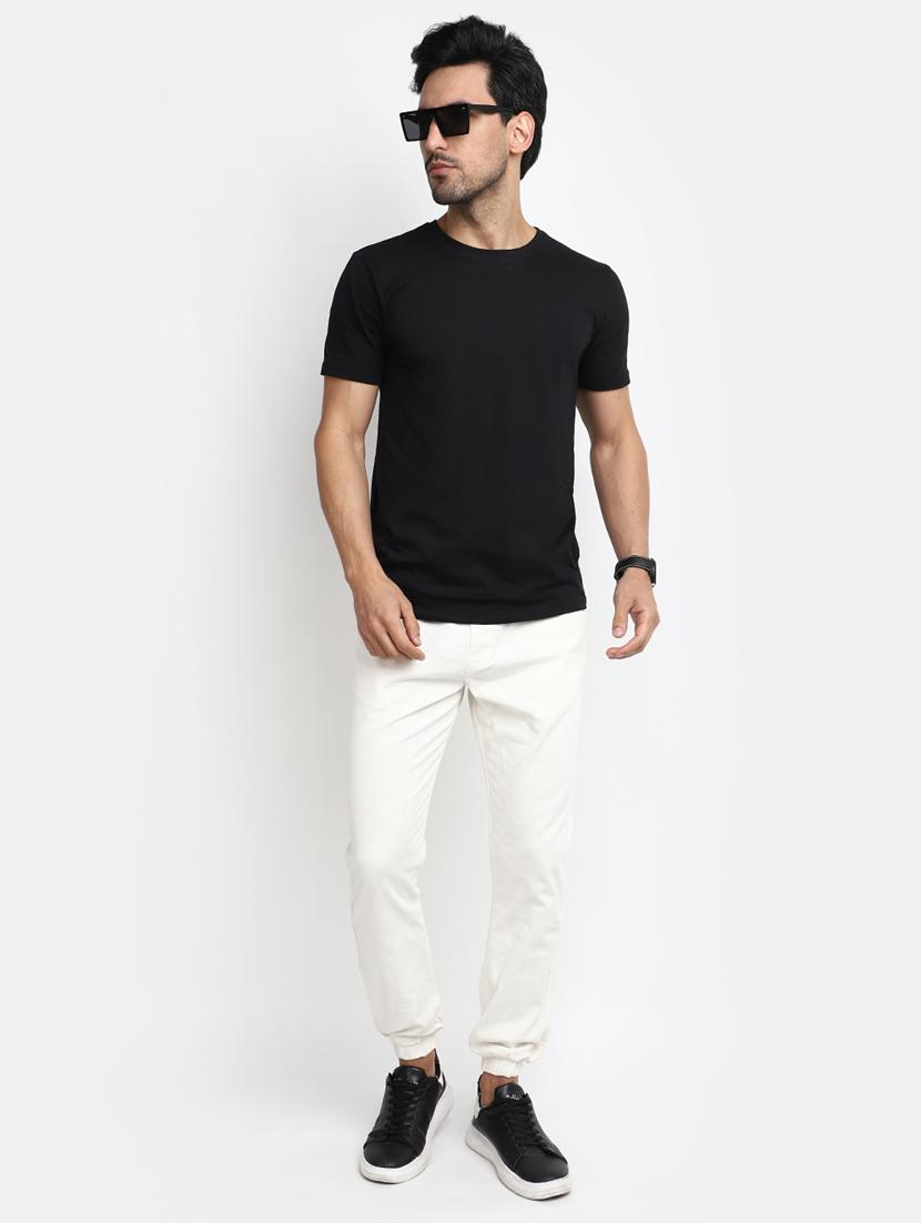 white cotton chinos casual trouser - 20156054 - Standard Image - 3