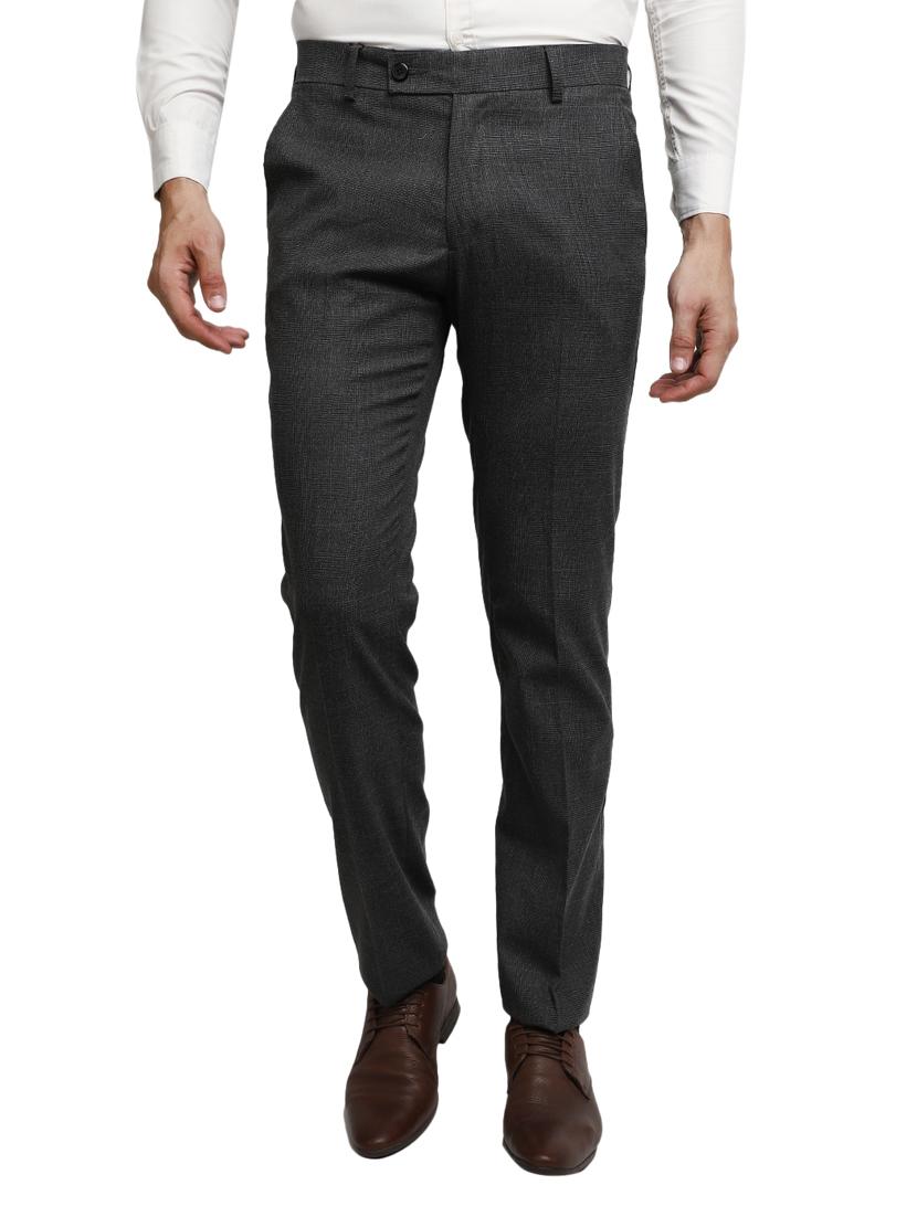 grey mid rise chinos casual trouser - 20156058 - Zoom Image - 0