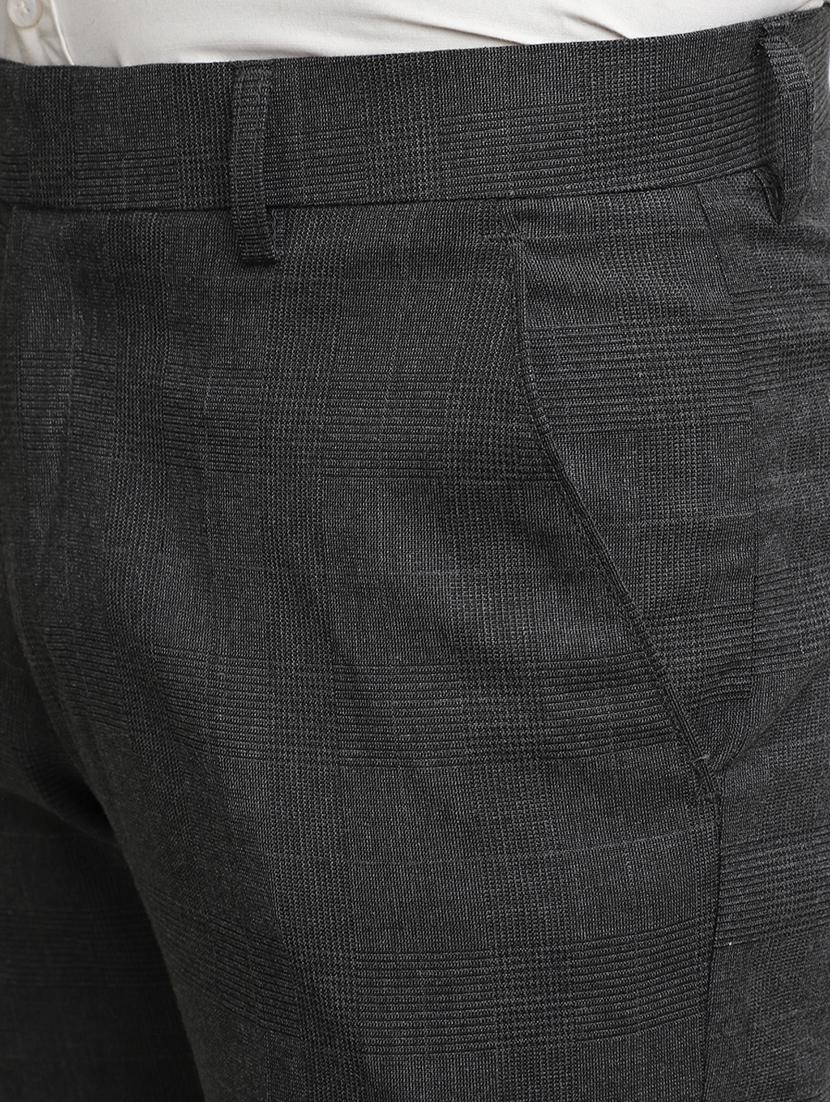 grey mid rise chinos casual trouser - 20156058 - Standard Image - 5