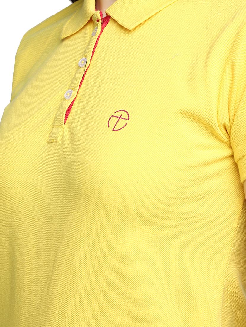 women's plain polo neck t-shirt - 20156123 - Standard Image - 5