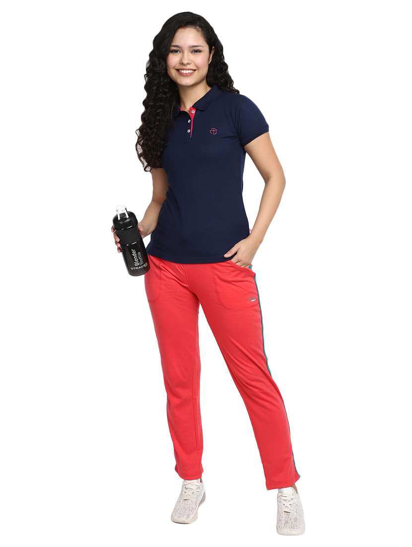 women's plain polo neck t-shirt - 20156125 -  Standard Image - 3