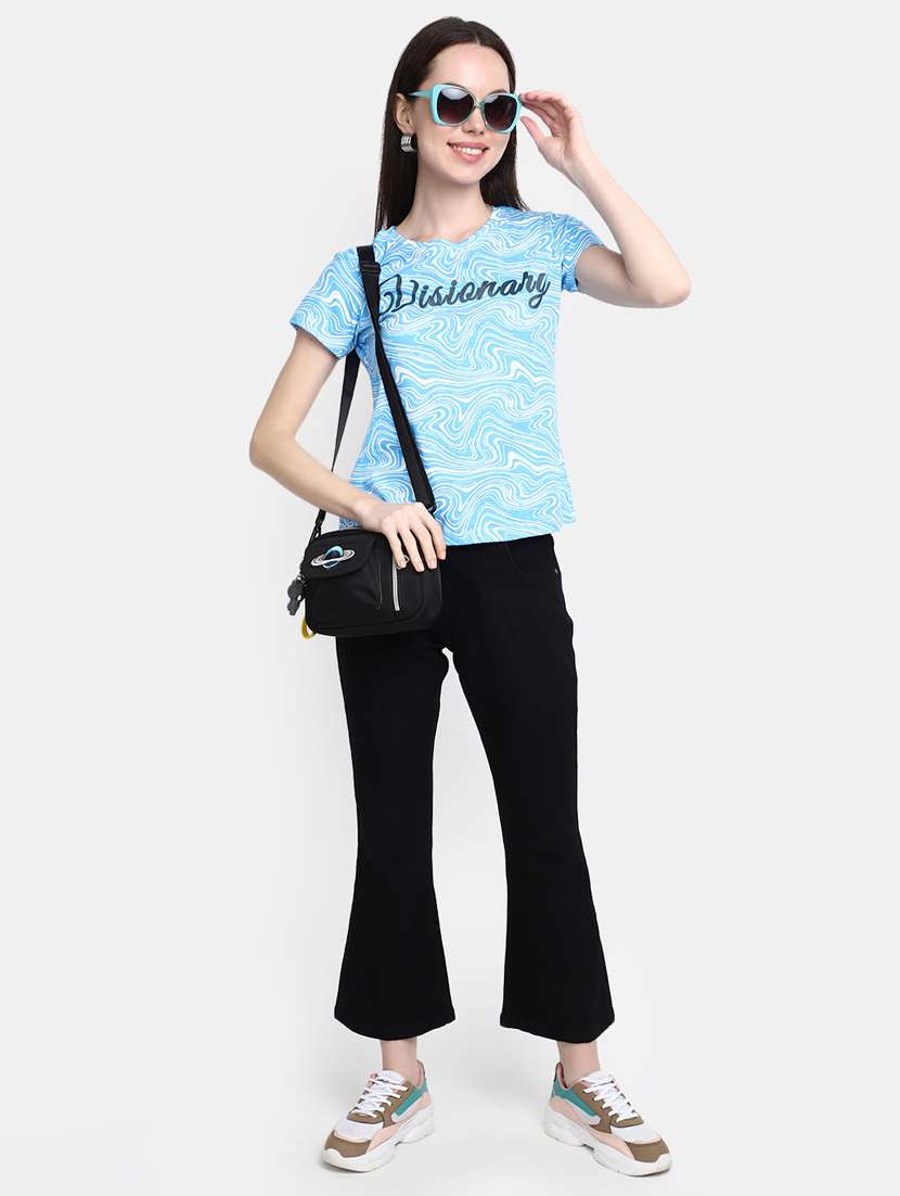 women's all over print round neck t-shirt - 20156127 -  Standard Image - 3