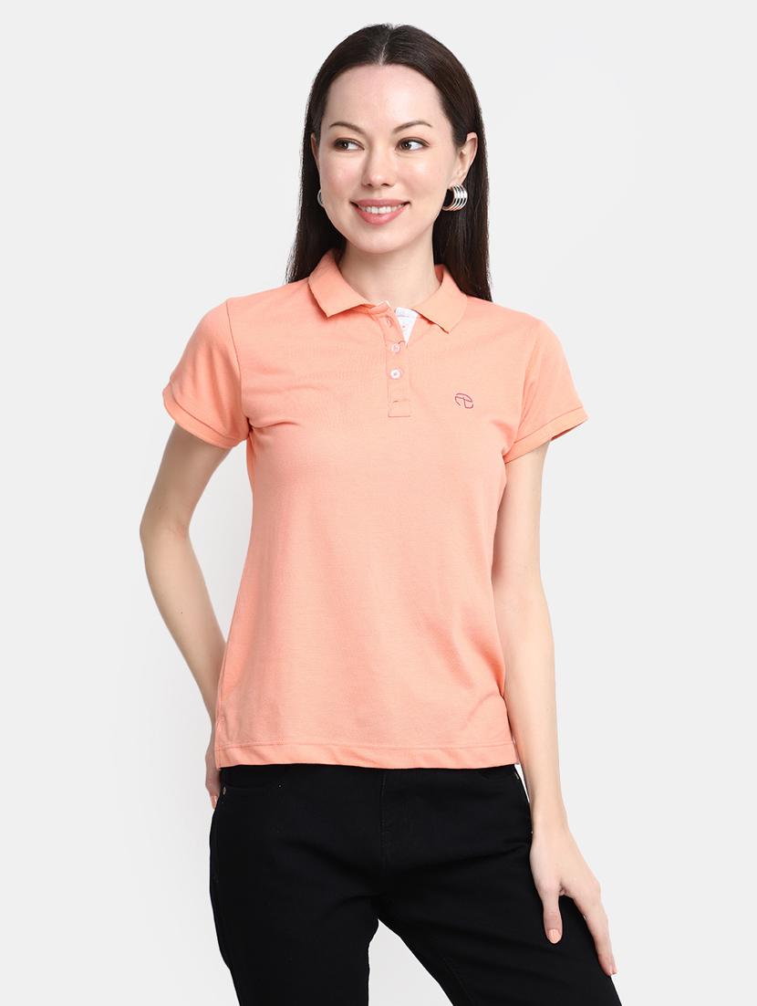 women's plain polo neck t-shirt - 20156135 -  Zoom Image - 0