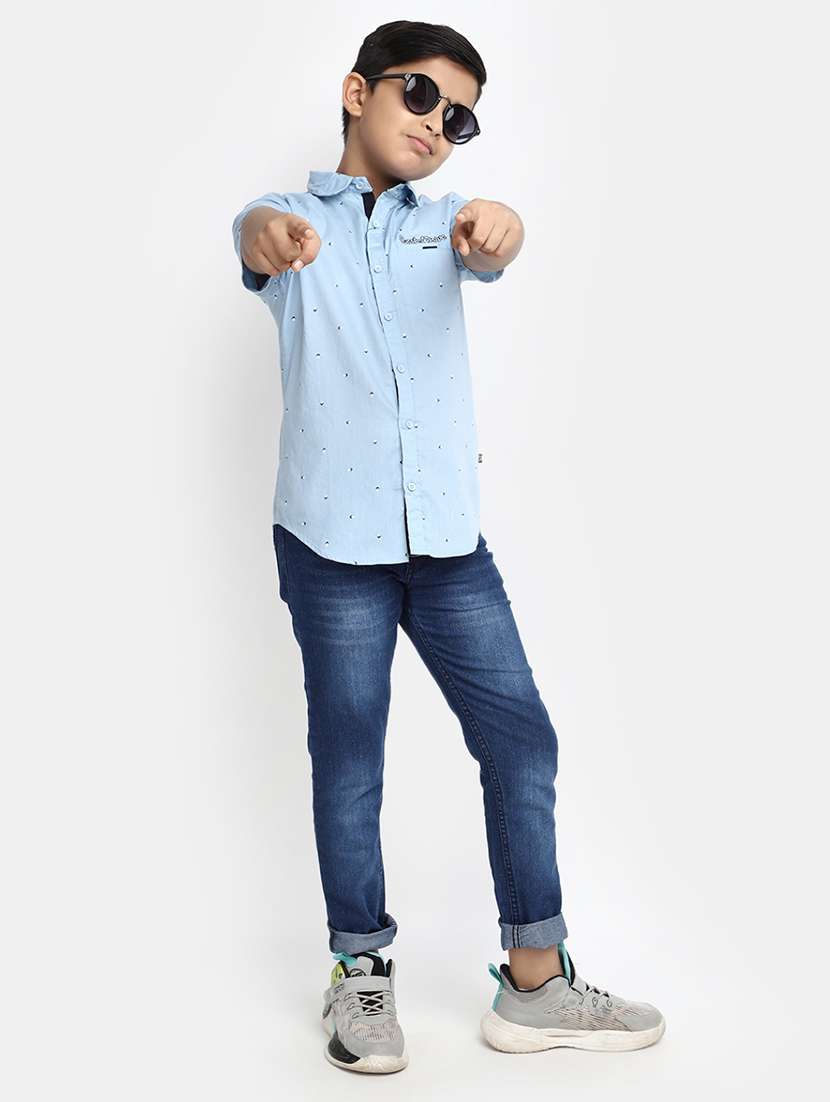 boy's plain skinny fit jeans - 20156137 -  Standard Image - 3