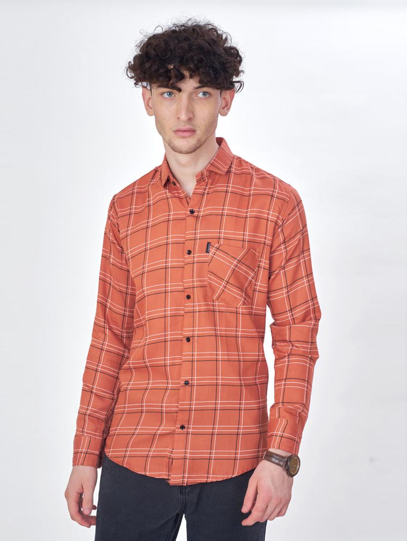 mens checks casual shirt - 20156462 - Zoom Image - 0