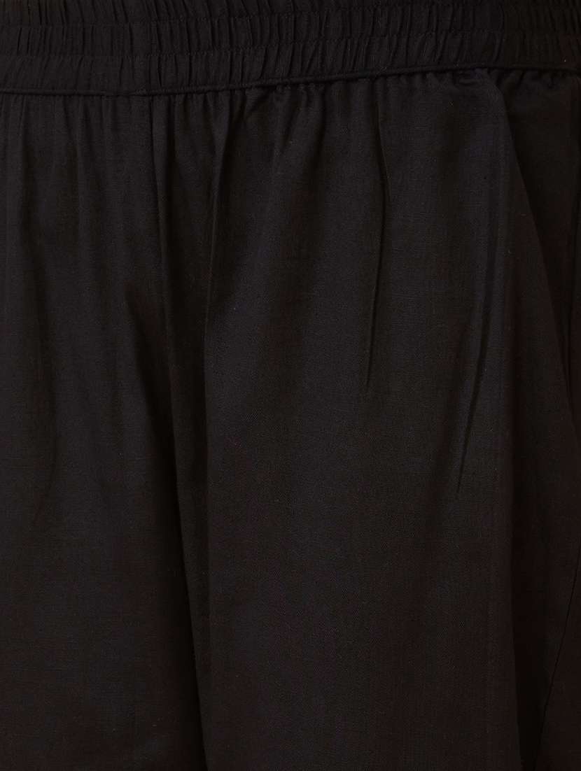 women black cotton cigarette pants  - 20158100 -  Standard Image - 5