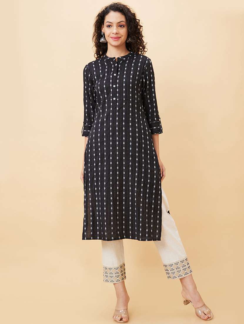 women white cotton cigarette pants - 20158101 -  Standard Image - 3