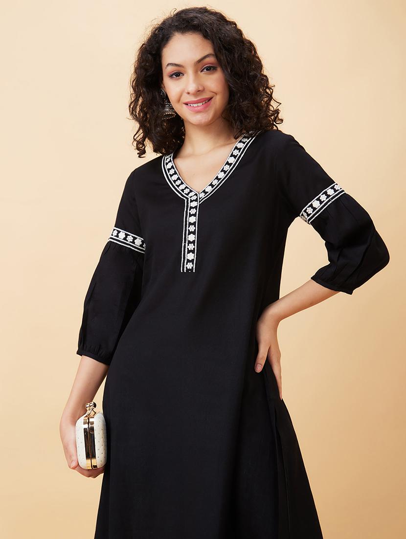 women's straight kurta - 20158110 - Standard Image - 3