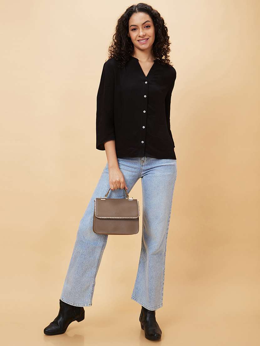 women solid shirt - 20158157 -  Standard Image - 3
