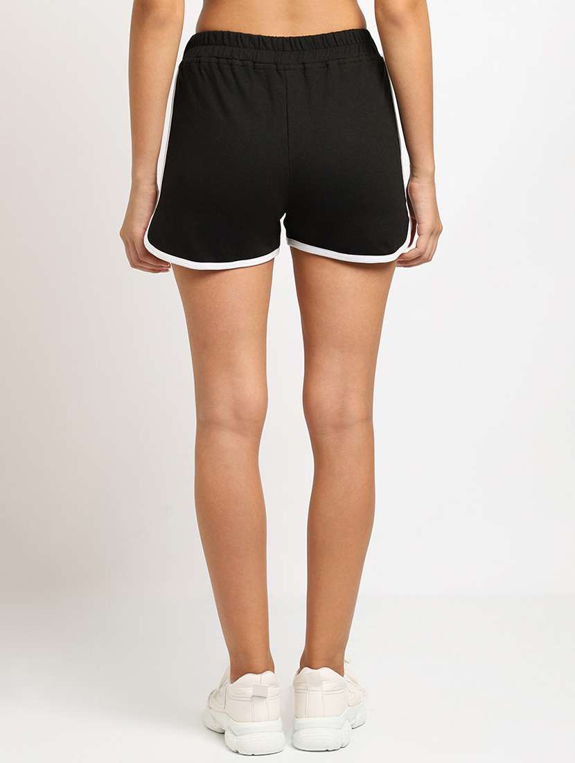 mid rise solid regular shorts - 20159100 -  Standard Image - 3