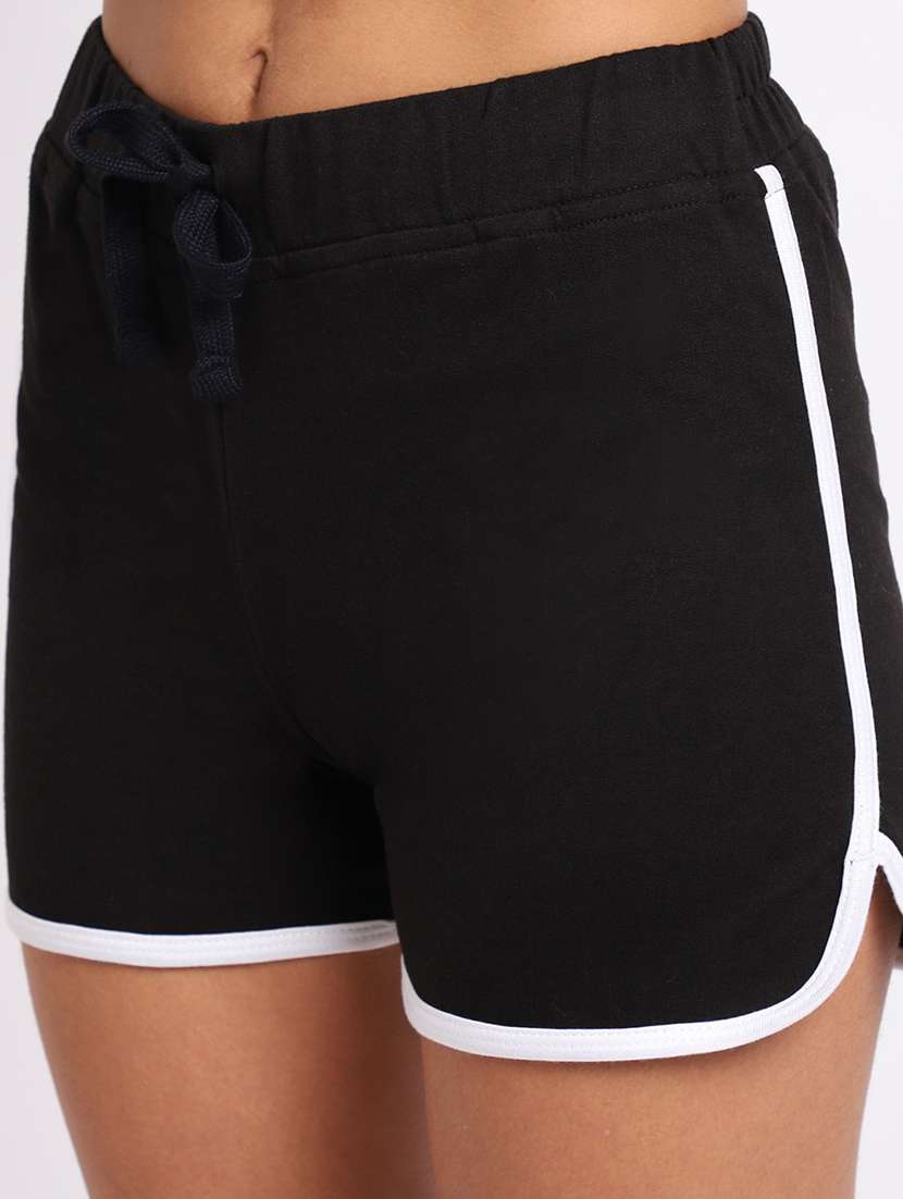 mid rise solid regular shorts - 20159100 -  Standard Image - 5