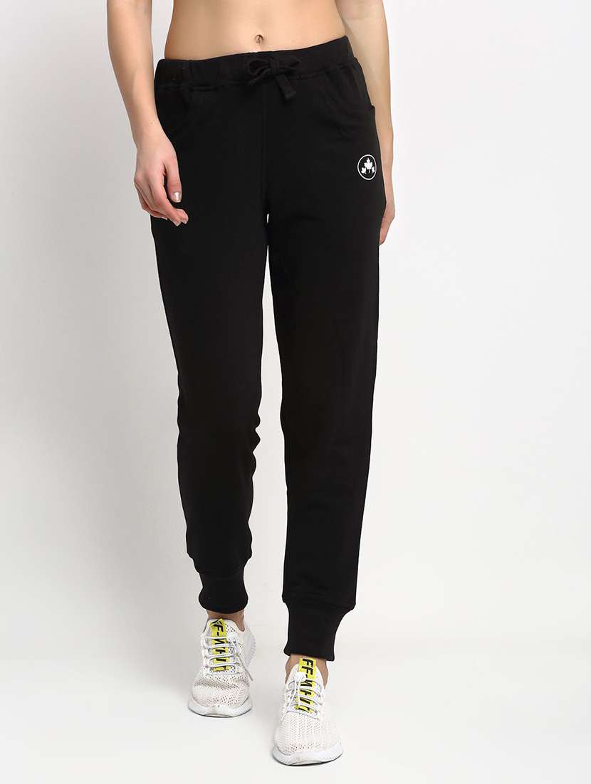 women solid jogger