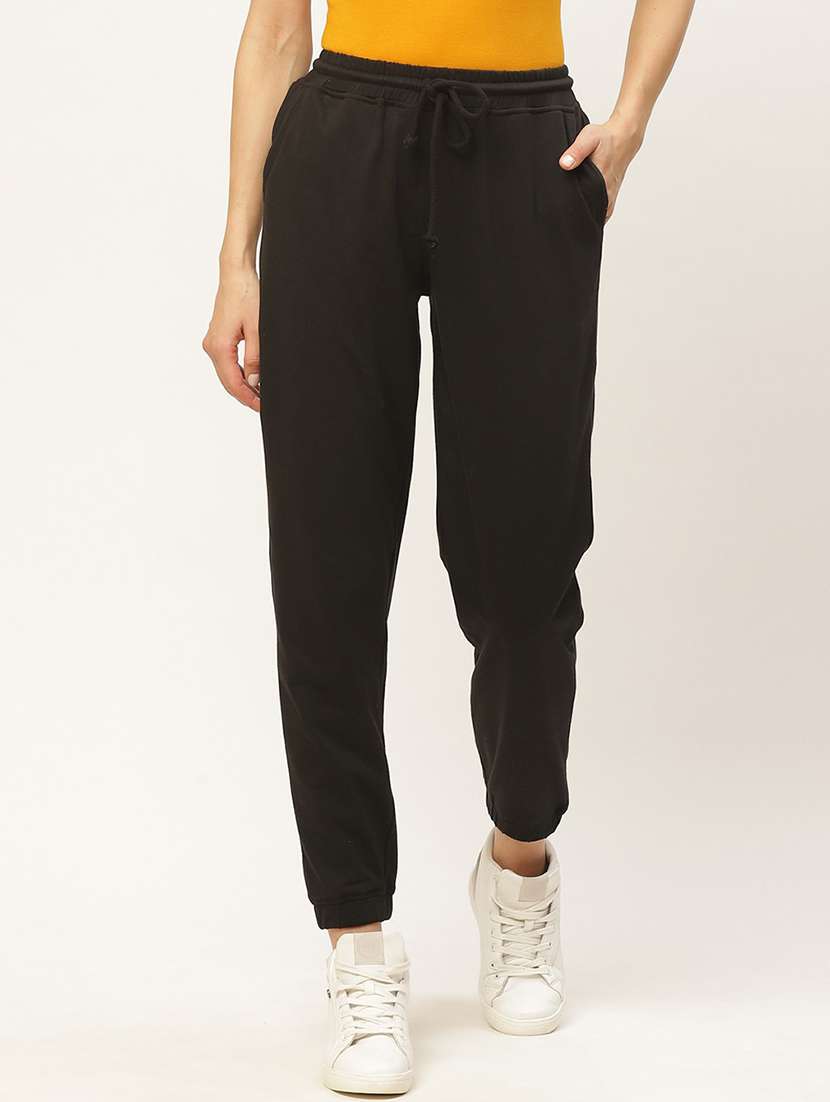 women solid jogger