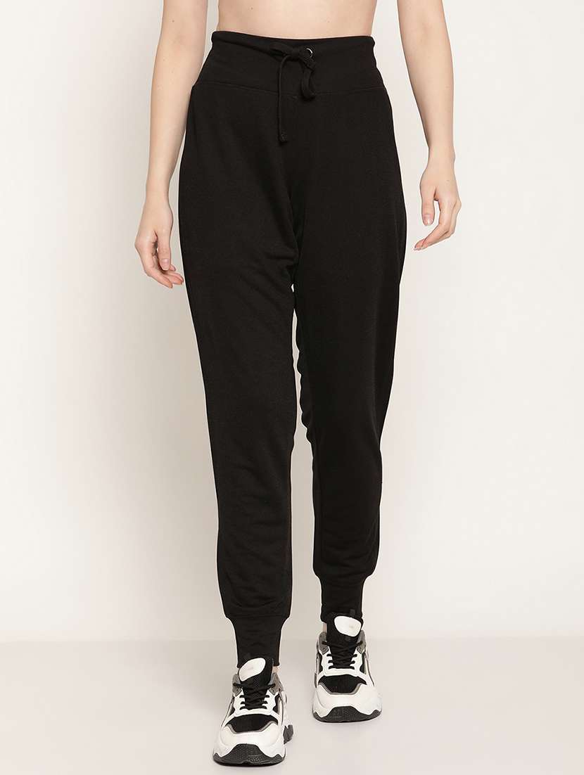 women solid jogger
