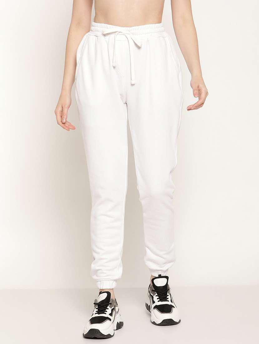 women solid jogger