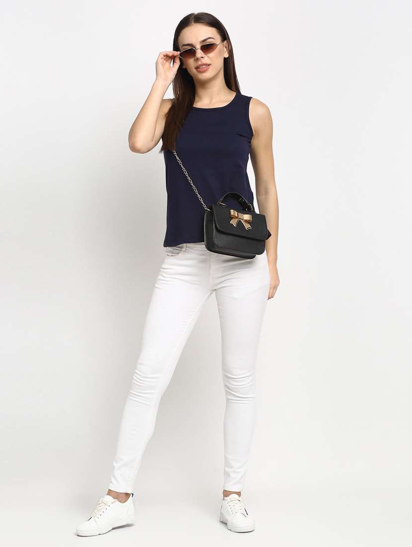 women's plain round neck t-shirt - 20159398 -  Standard Image - 3