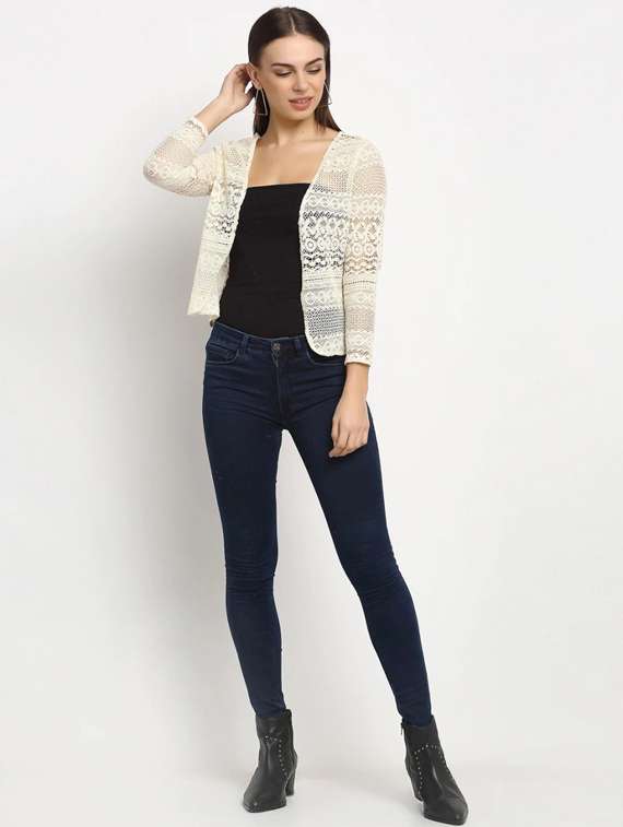 white lace shrug - 20159622 -  Standard Image - 3