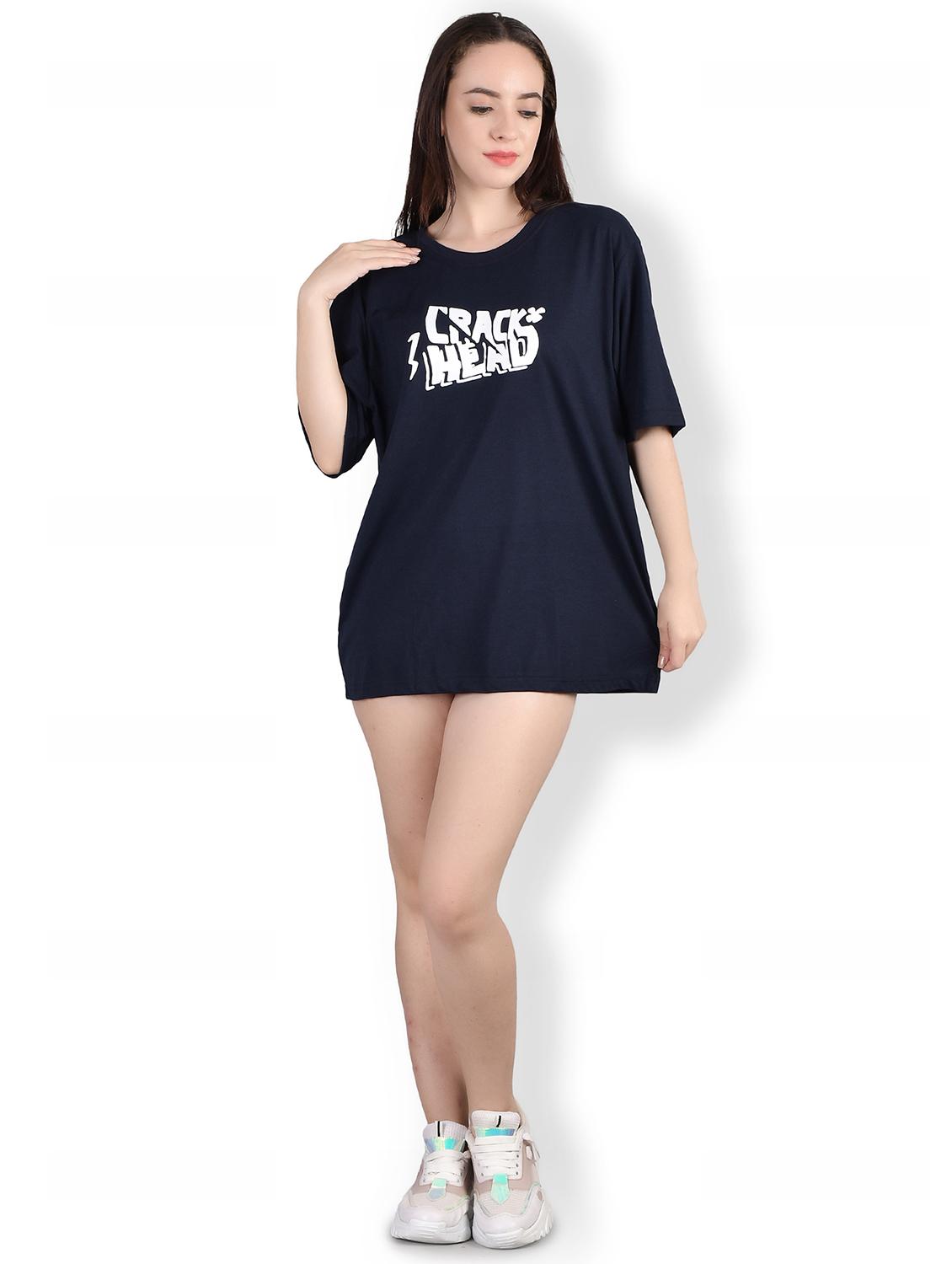 women's chest print crew neck t-shirt - 20160095 - Standard Image - 3