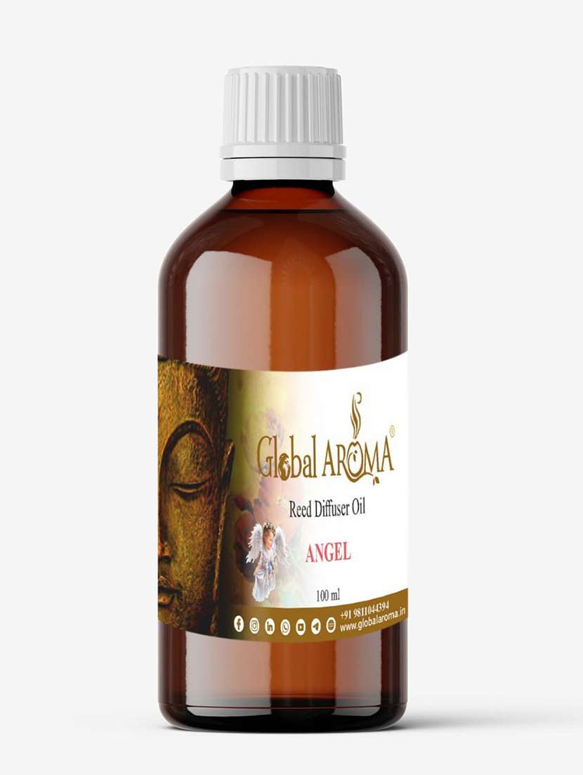 global aroma reed diffuser refill oil of angel fragrance for home room office & washrooms- 100ml